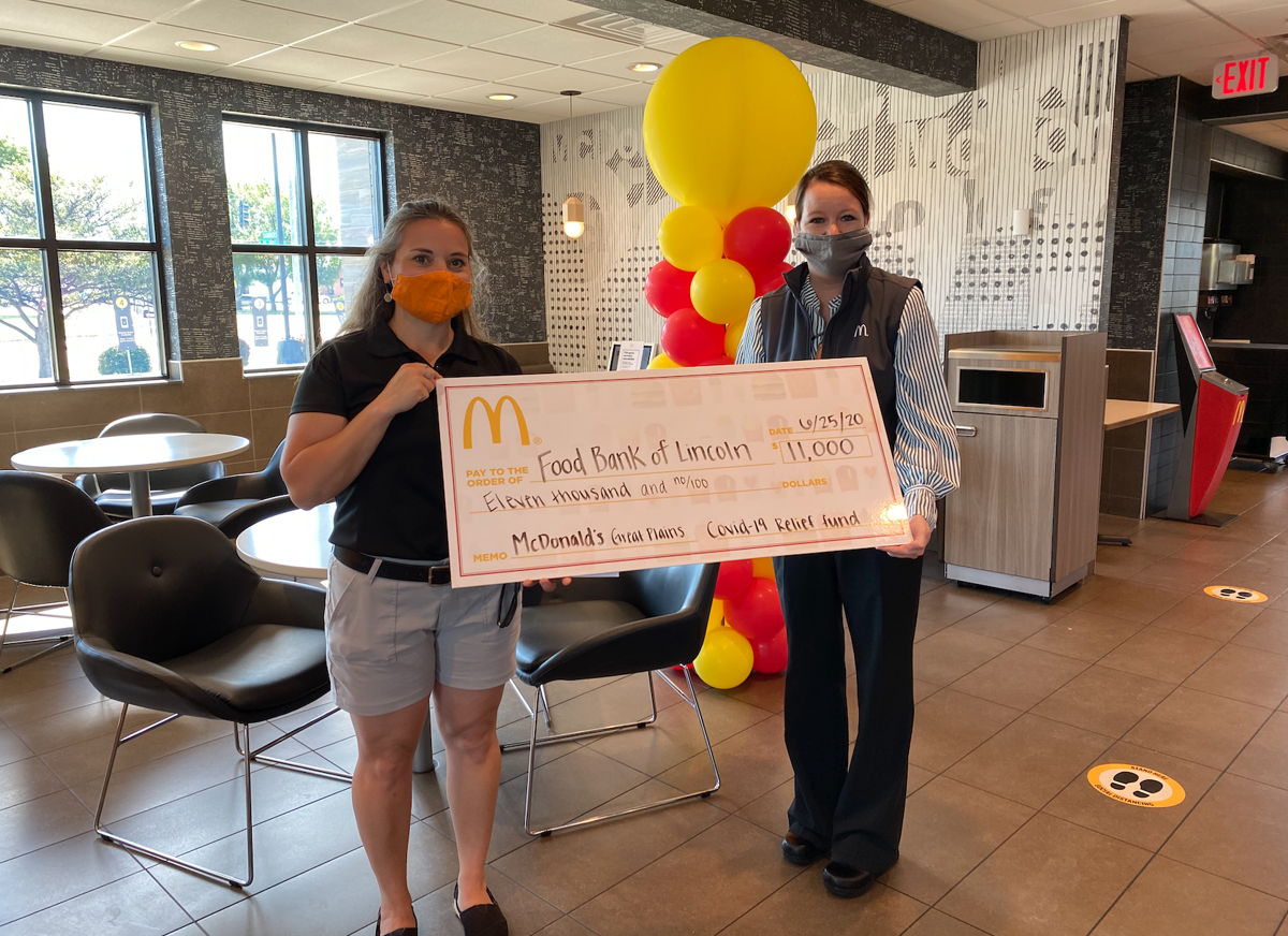Mcdonald S Donates 22 000 To Food Bank Of Lincoln Matt Talbot Neighborhood Extra Journalstar Com