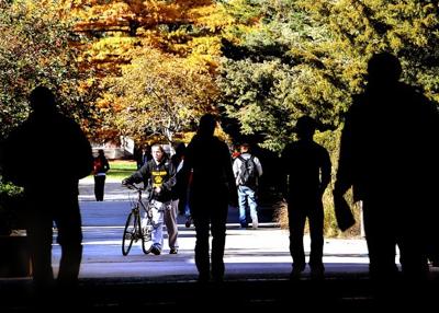 Students on campus