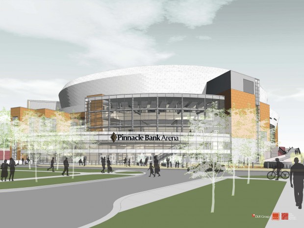 Pinnacle Bank Arena south rendering