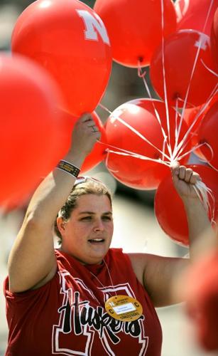 Husker touchdown balloons