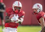 NU football practice, 8.8