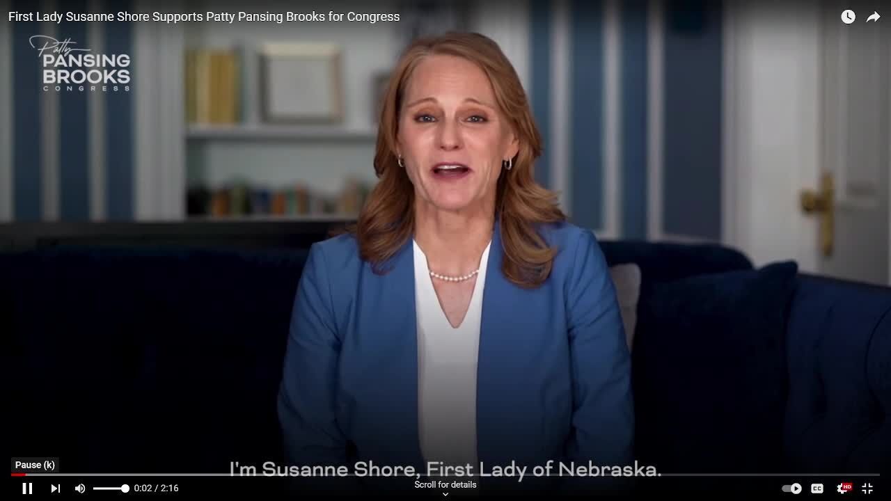 First lady Susanne Shore endorses Pansing Brooks for Congress