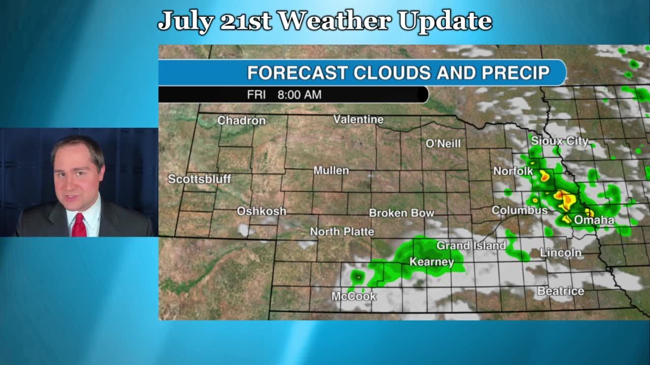 Thursday July 21 weather update for Nebraska