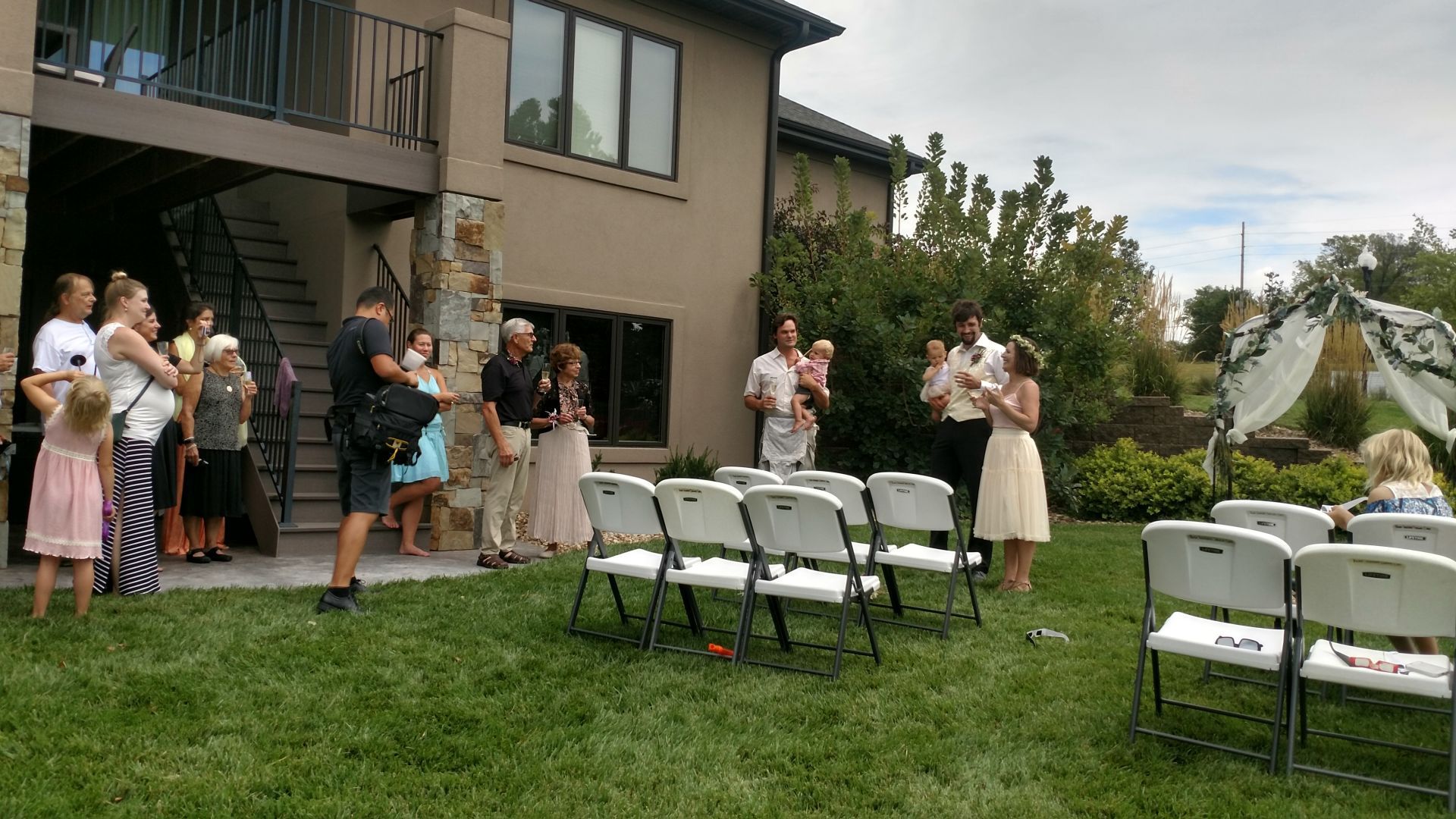 Couple ties the knot under the eclipse in Beatrice