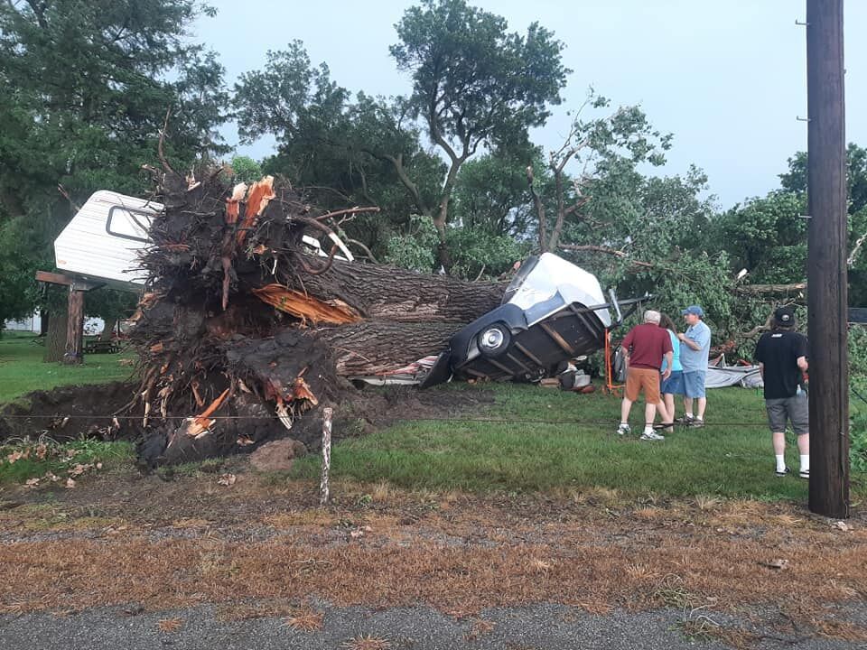 Storm devastates Gage County leaves Wymore without power