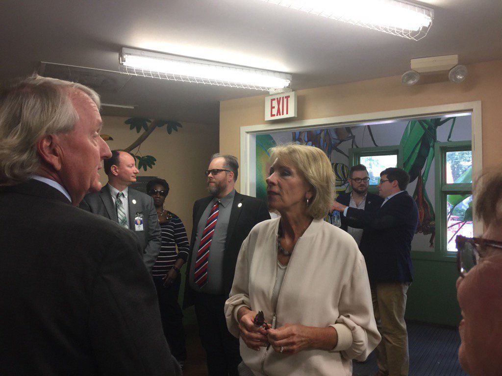 Zoo school civic and school board leaders