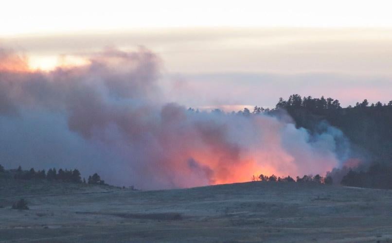 Firefighters battling wildfire in Wildcat Hills