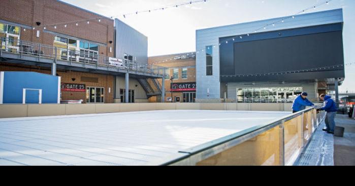 Photos: Ice rink goes up in Railyard