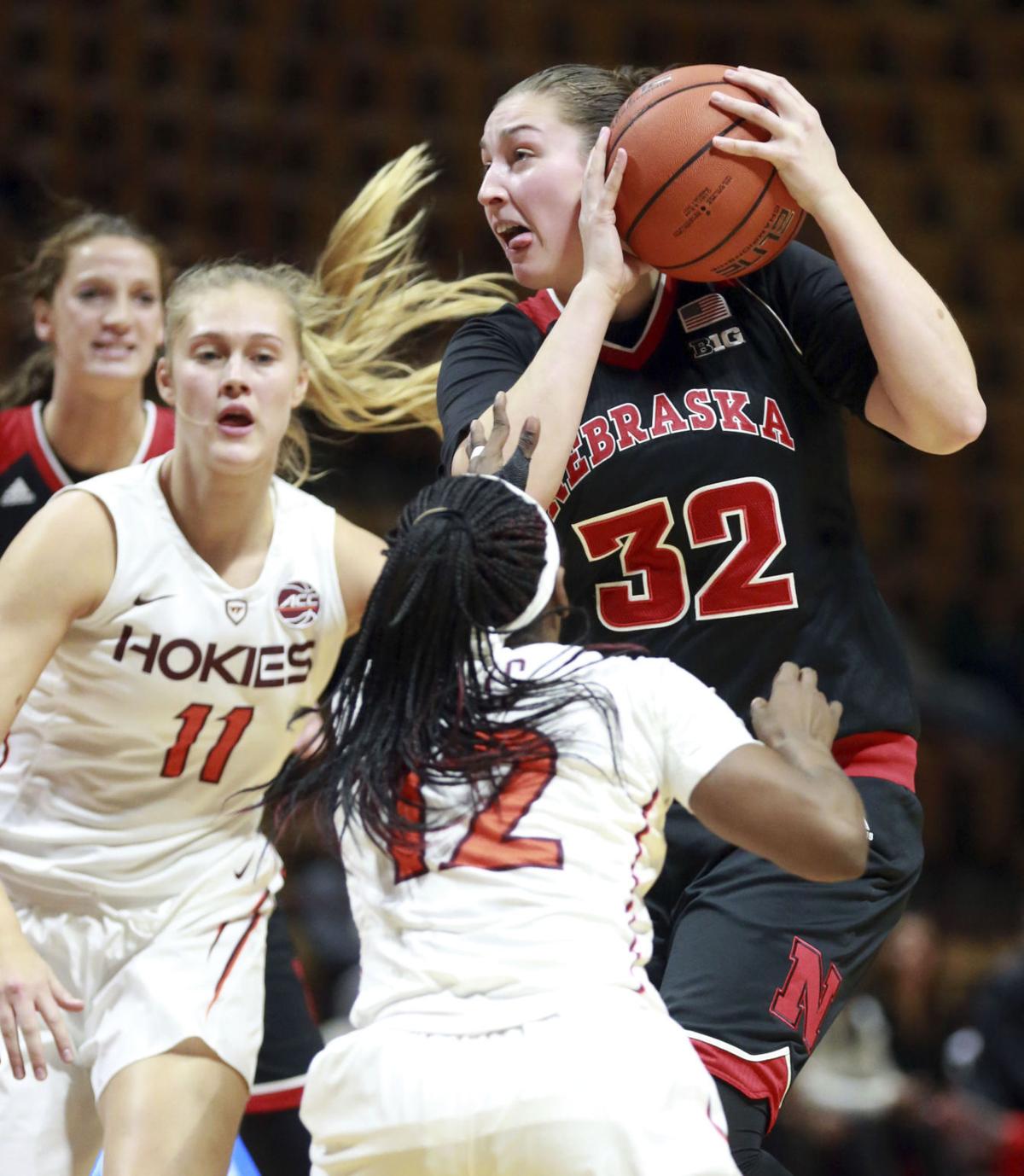 Huskers Squander Lead In Loss To Hokies Women S Basketball