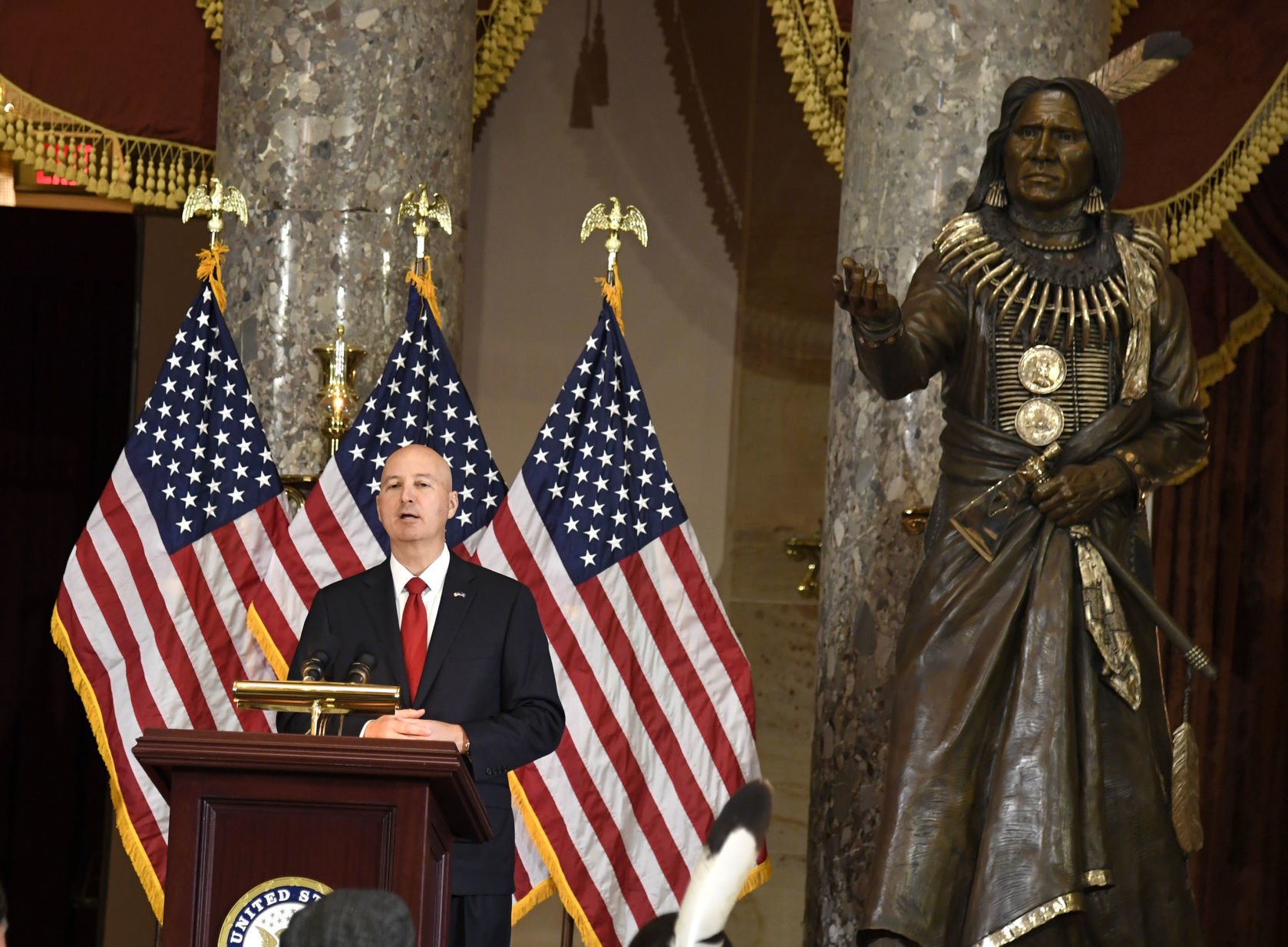 Chief Standing Bear takes his place in U.S. Capitol, Sept. 18, 2019