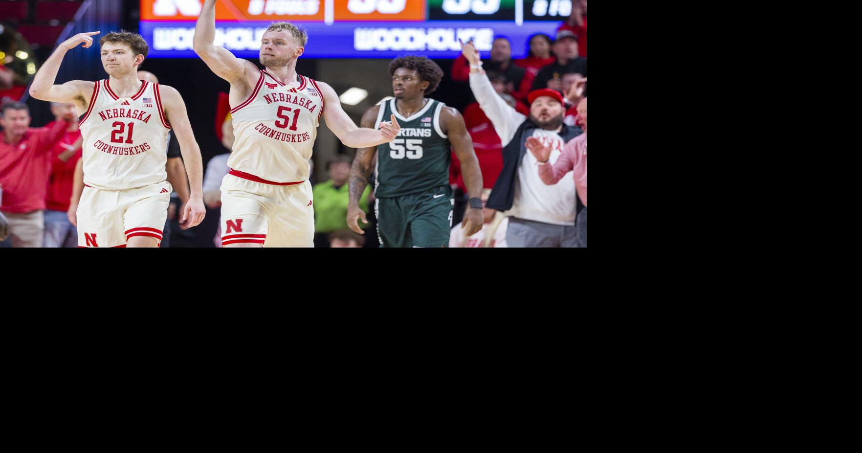 Photos: Nebraska men's basketball hosts Michigan State, Jan. 2, 2026