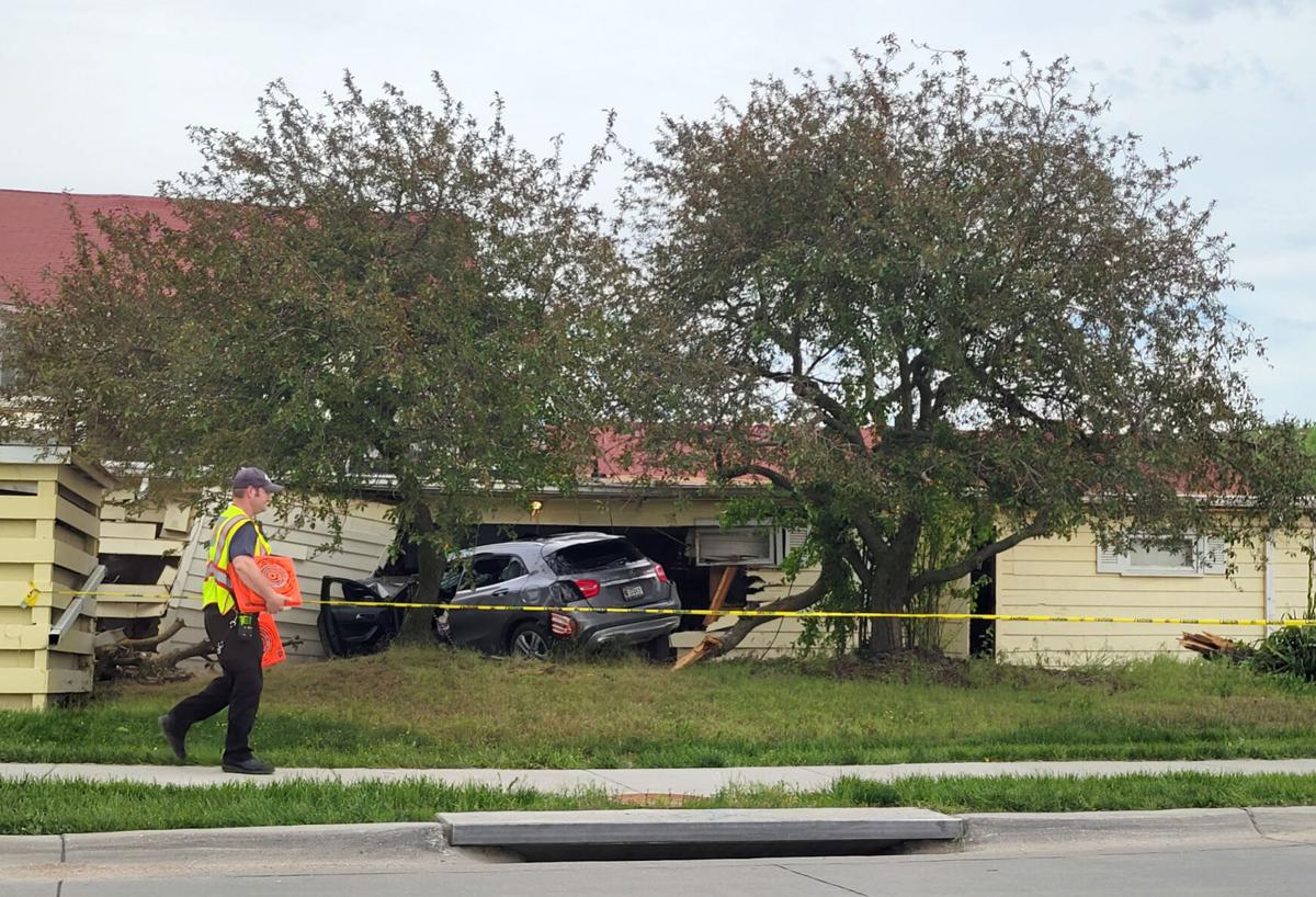 How many times a day do cars crash into buildings?