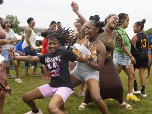 'Beautiful day': Food, music and dancing served up at Lincoln's Juneteenth celebration
