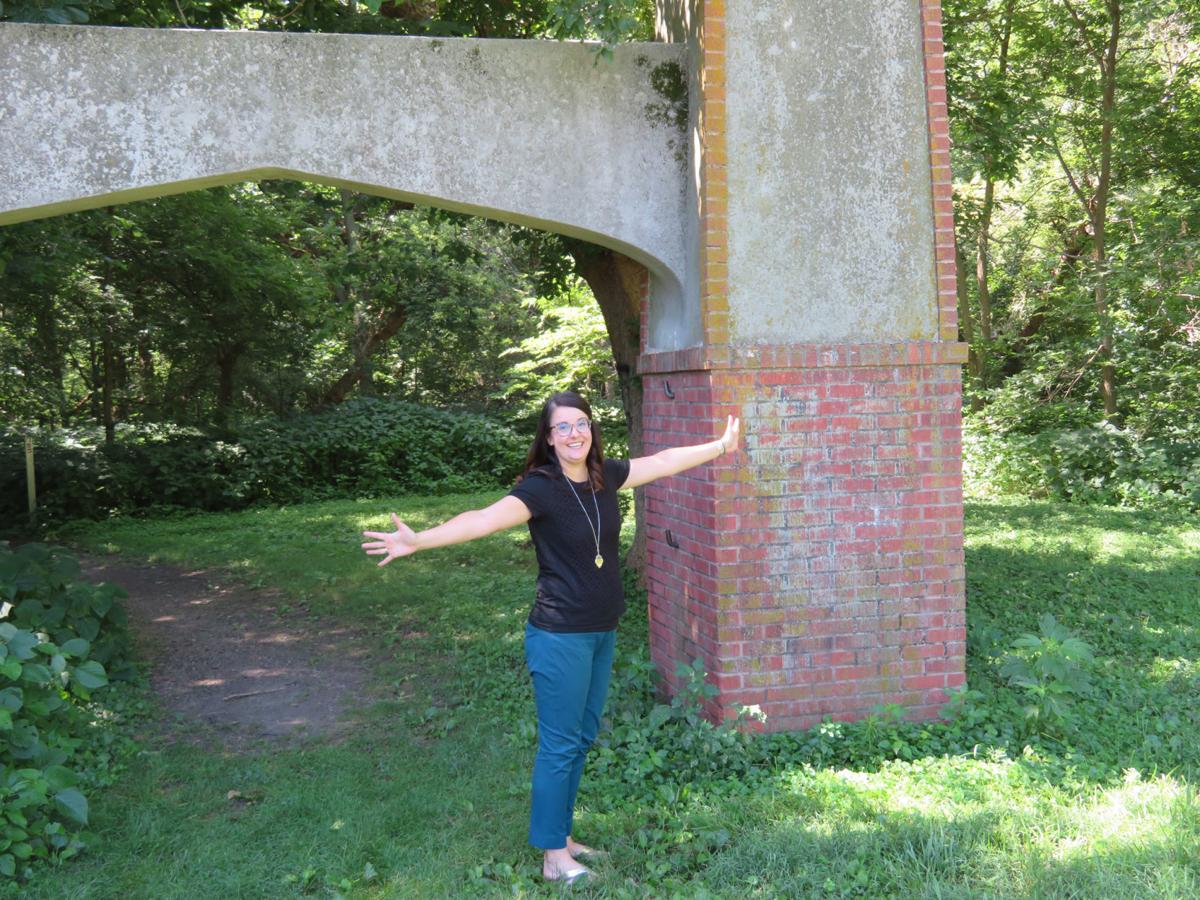 Maggie Stuckey at Epworth Park entrance