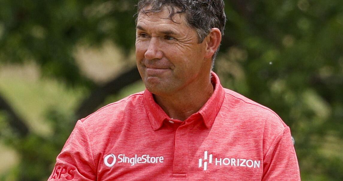 Harrington wobbles, still leads Senior PGA