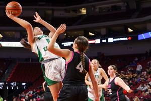 Class B: Molly Ladwig scores 20 in first half in Omaha Skutt's 1st round rout of South Sioux City