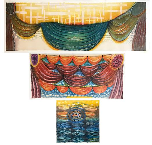Grouping of curtains by Karen Kunc