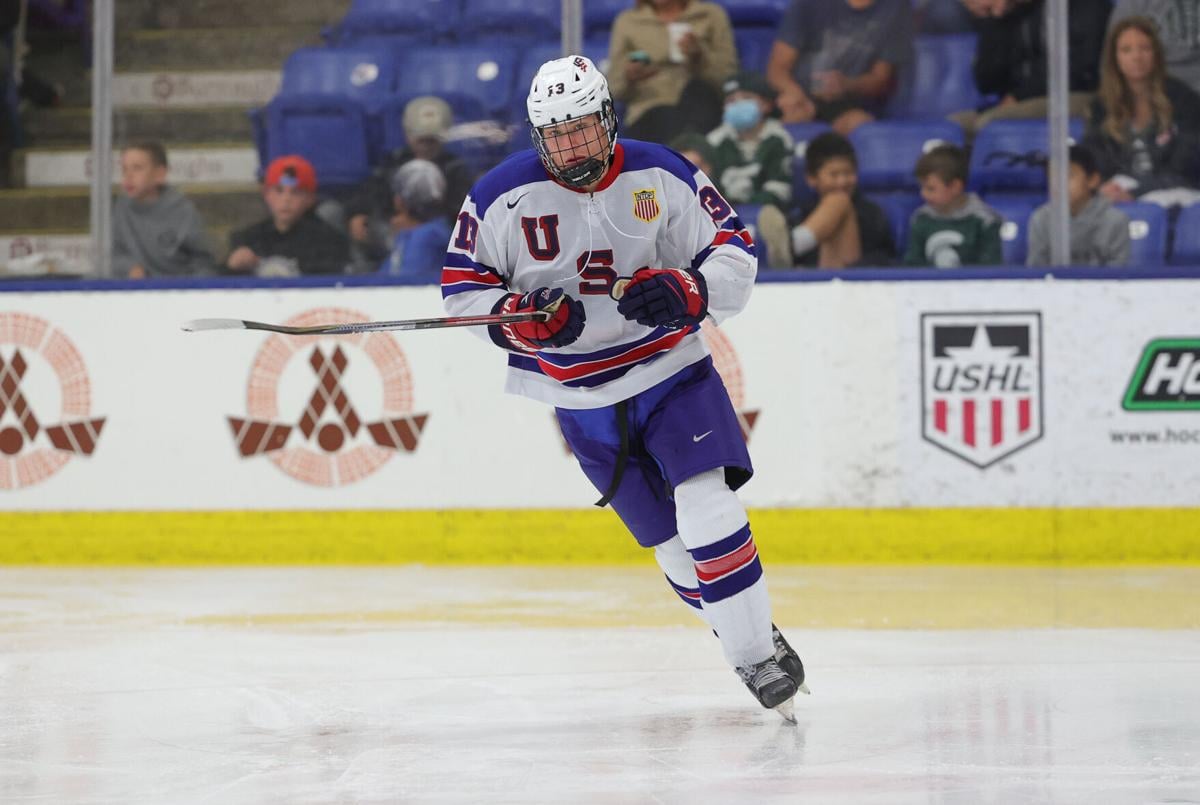 Rutger McGroarty grew up with the Lincoln Stars. Now, he's waiting to hear  his name called during the NHL Draft