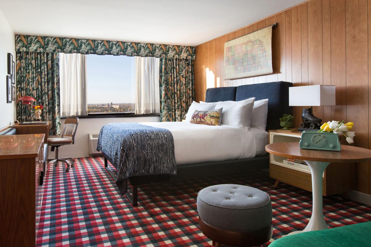 Hotel S Next Life Diffe Than Anything Local Journalstar The Graduate Hotel S Prototype Room Includes Corn Cob Curtains And A Roller Skating Themed Lamp Tributes To Lincoln Nebraska