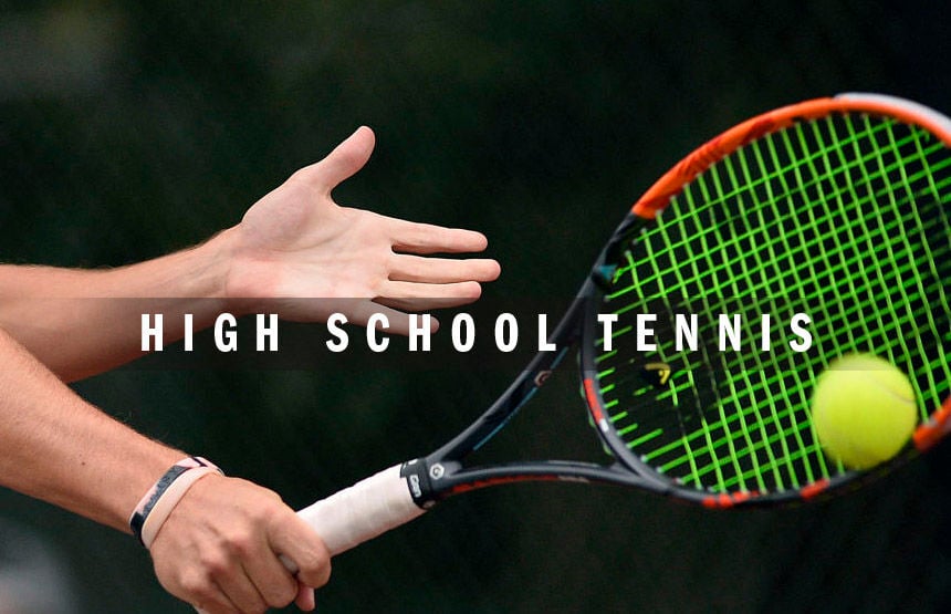 High school tennis logo