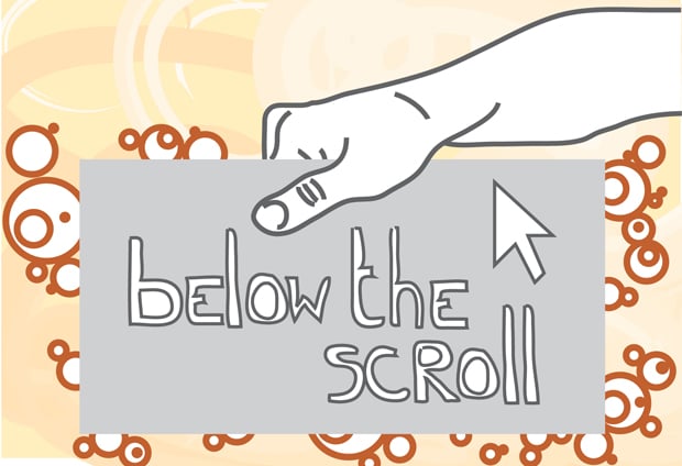Below the Scroll