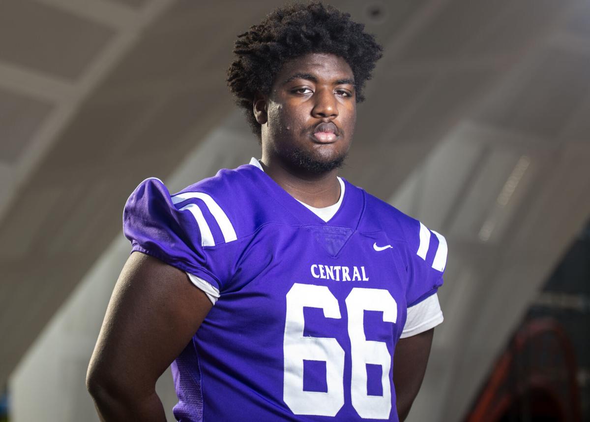 Caleb Pyfrom offensive tackle from Omaha Central offered by