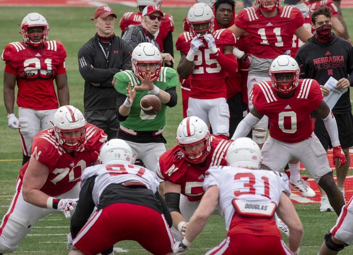 Nebraska football practice, 4.17