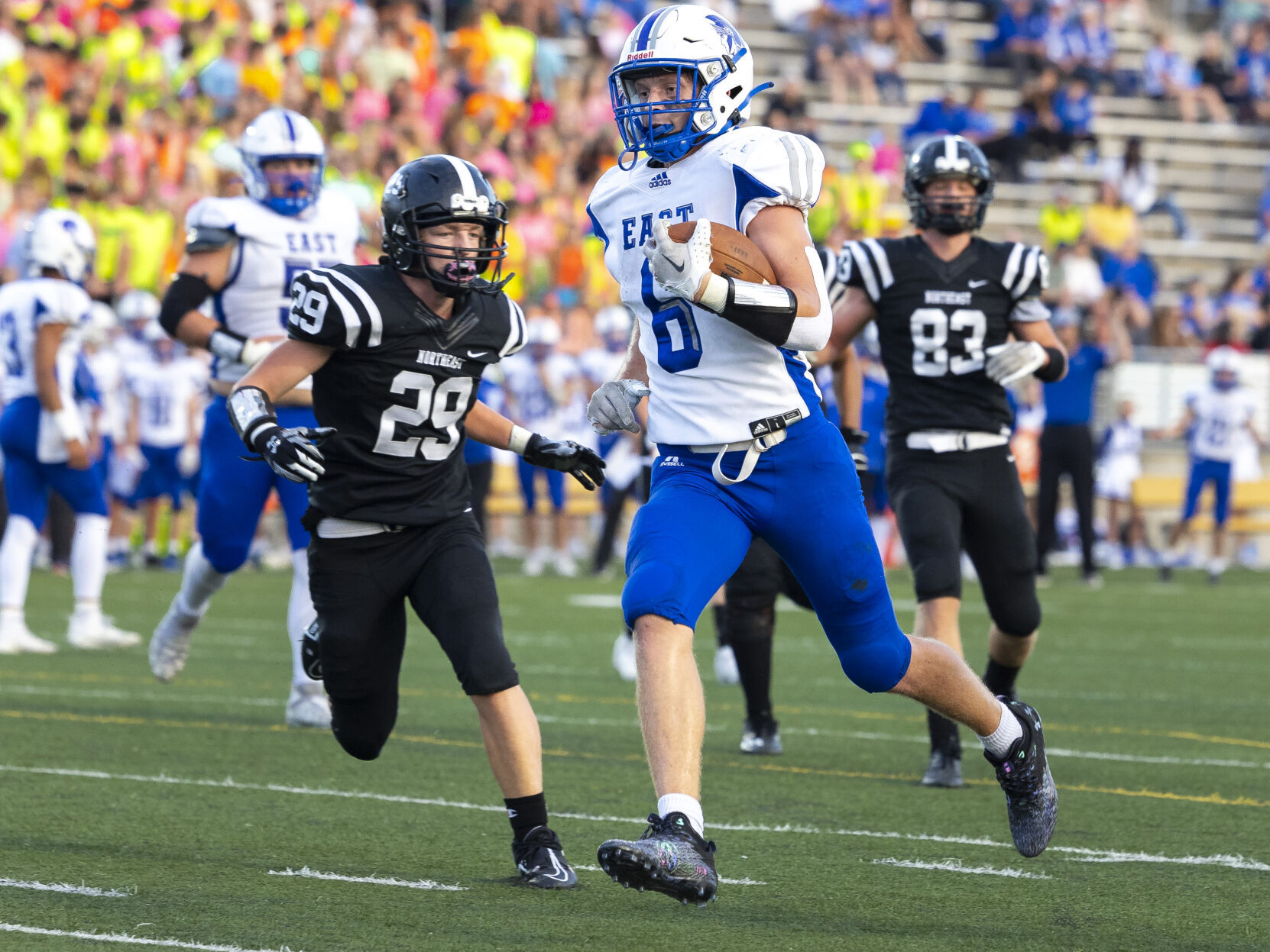 Lincoln East dominates Lincoln Northeast in a 42-7 victory