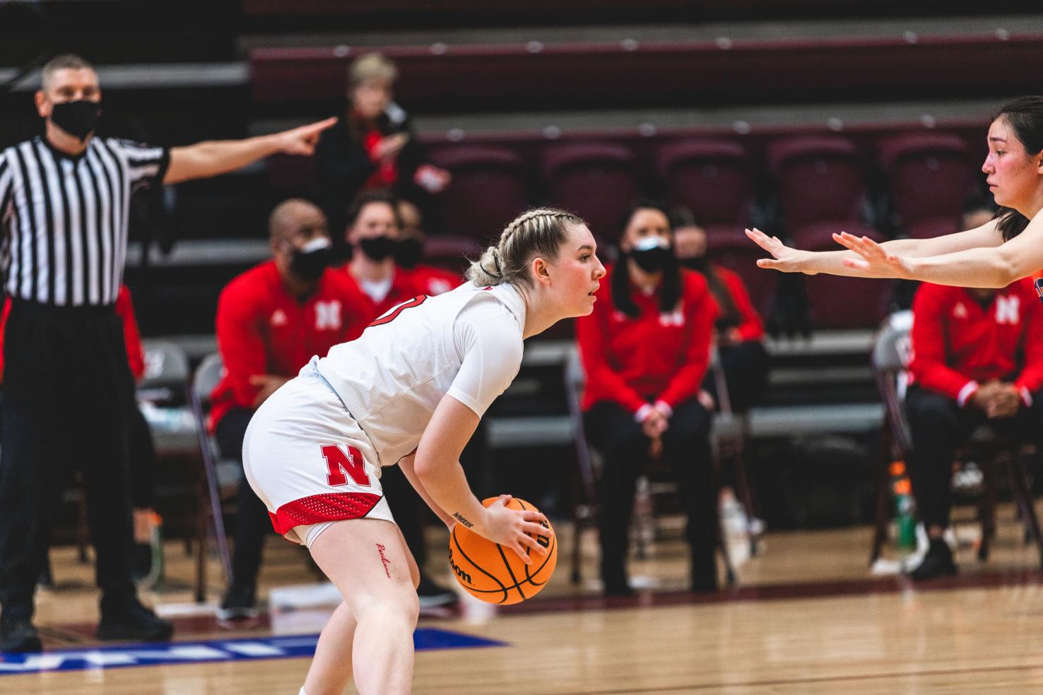 Early secondhalf blitz has Husker women advancing in unique WNIT