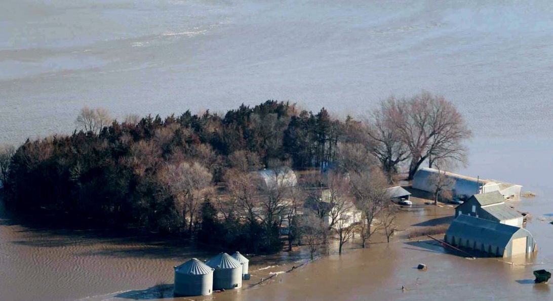 Flooded farm