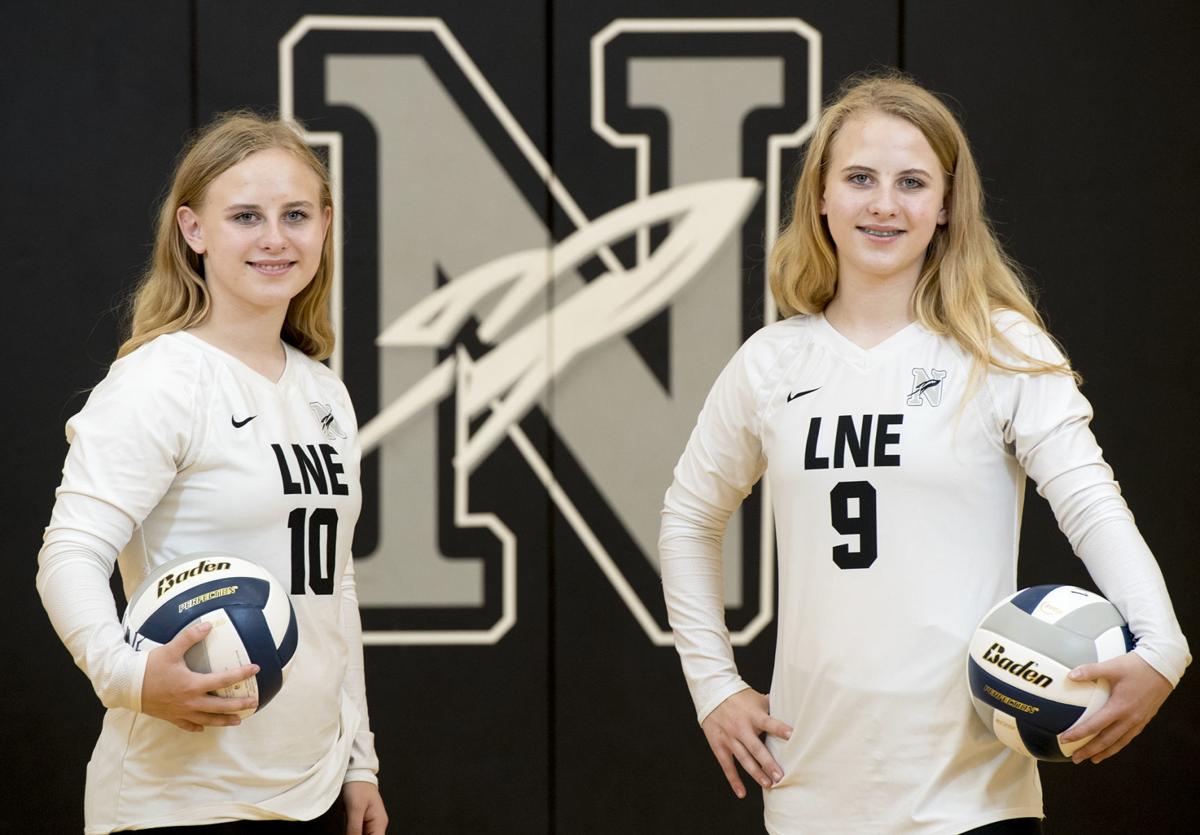 Lincoln Northeast volleyball twins