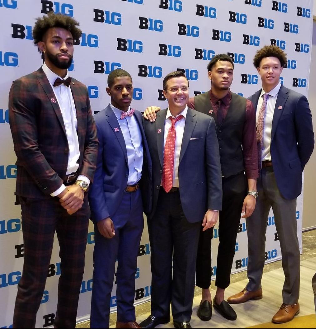 Husker hoops team high on expectations draws a crowd at Big Ten media