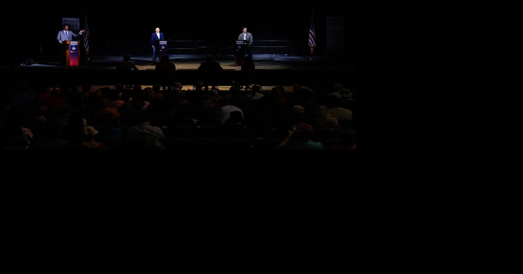 Photos: U.S. Senate debate between Sen. Pete Ricketts and Dan Osborn