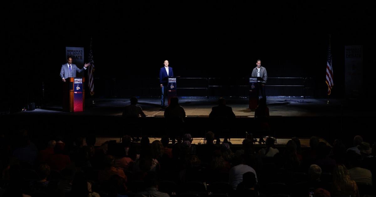 Photos: U.S. Senate debate between Sen. Pete Ricketts and Dan Osborn