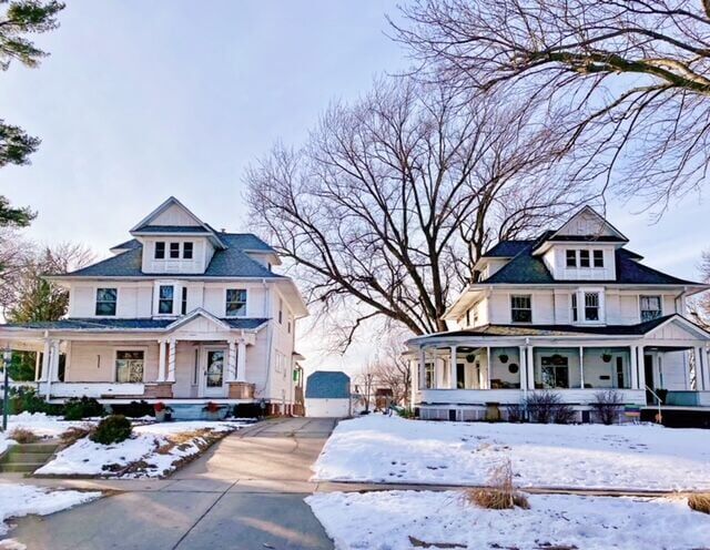 Twin houses.