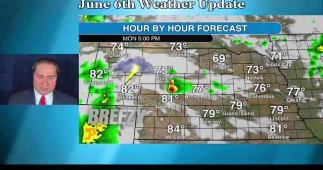 Monday, June 6 weather update for Nebraska