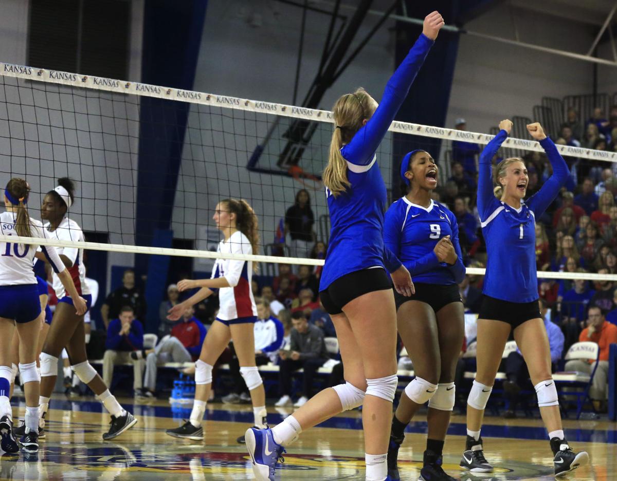NCAA volleyball Creighton stuns No. 4 Kansas in second round College