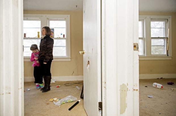 Trashed rental property