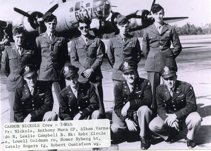 Sgt. Homer Nyberg, with crew
