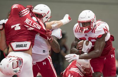 Nebraska football practice, 8/14