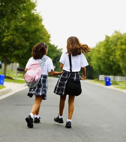 Children walking