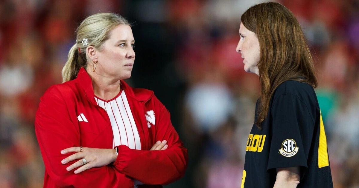 Photo: journalstar.com Nebraska Volleyball Match at Wrigley Field Suspended Due to Moisture