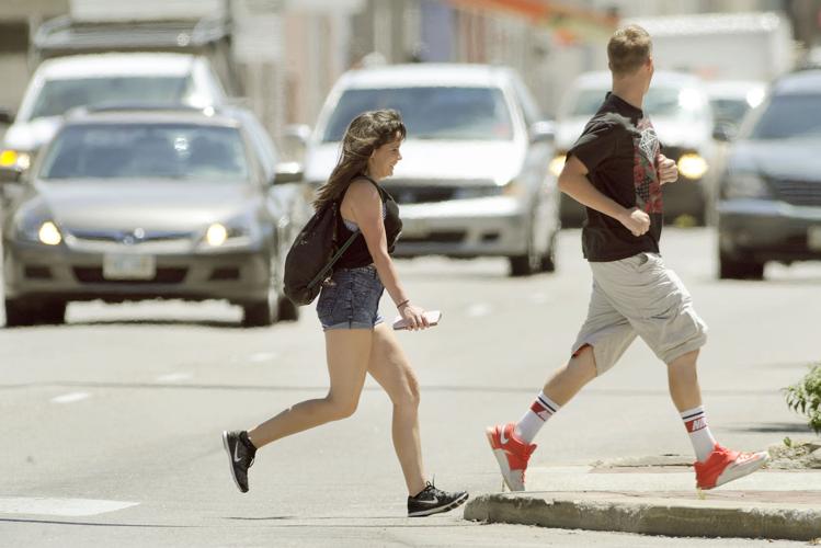 Crossing the street