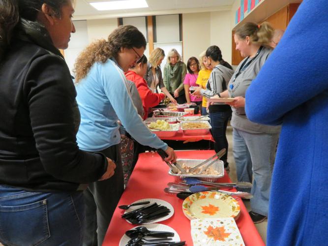 Thanksgiving meal for Family Literacy Program participants