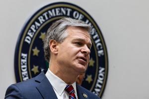 Watch now: FBI director visits Omaha field office days after search at Trump's estate