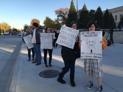 Death penalty protesters