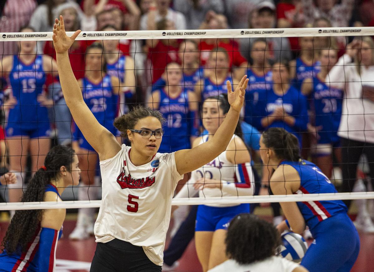 Kansas vs Nebraska NCAA Regional Semifinal Women's Volleyball