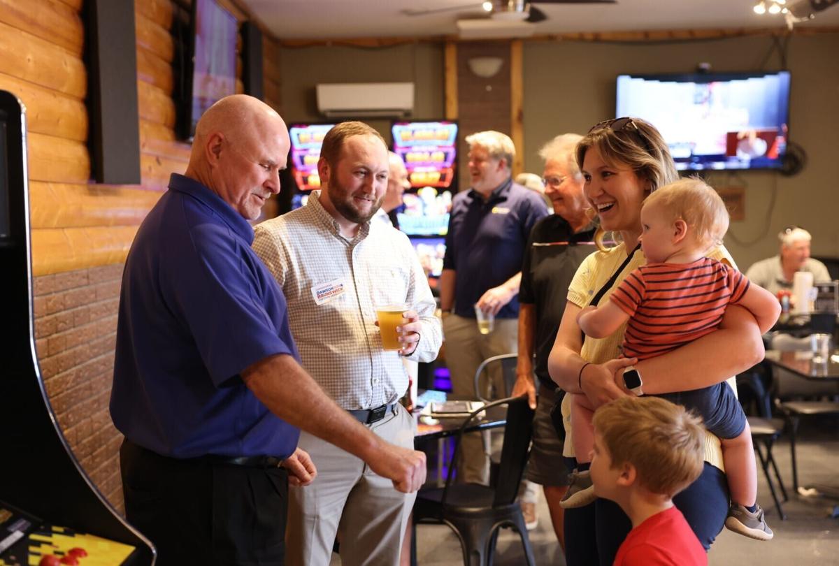 Dawson Brunswick at campaign kickoff