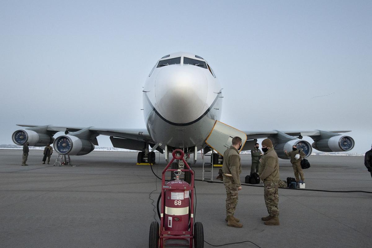 Offutt Air Force Base plane at Lincoln Airport
