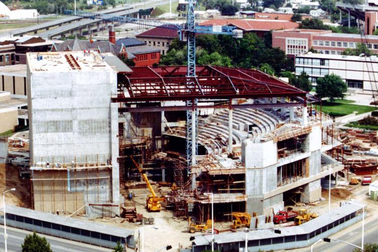 Lied Center construction